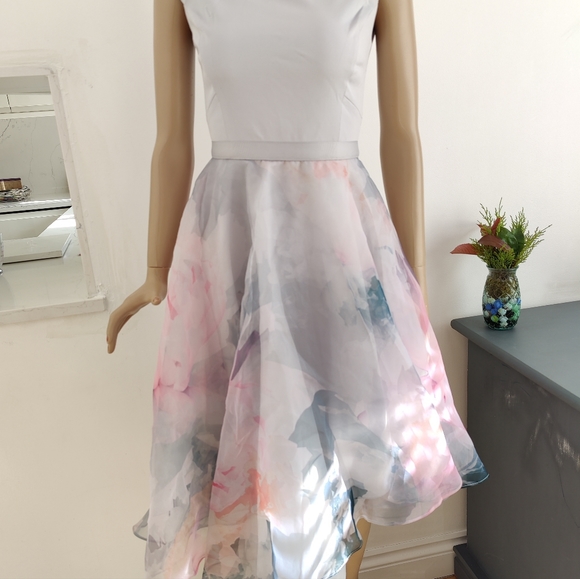 Coast Dresses & Skirts - Coast Multi Vinca Printed Overlay Midi Dress Size 6 Wedding £169